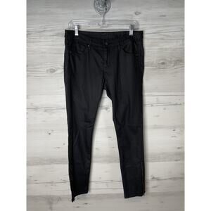 HM Jeans Womens‎ 31 Black Skinny Low Waist Ankle Zippers Stretch Denim 0137476 0